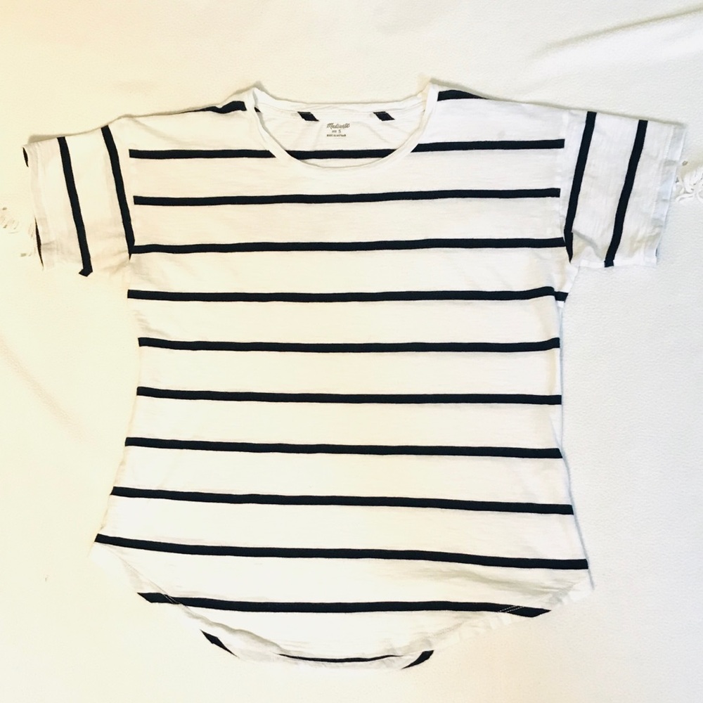 MADEWELL CASUAL STRIPED TOP - Picture 2 of 7